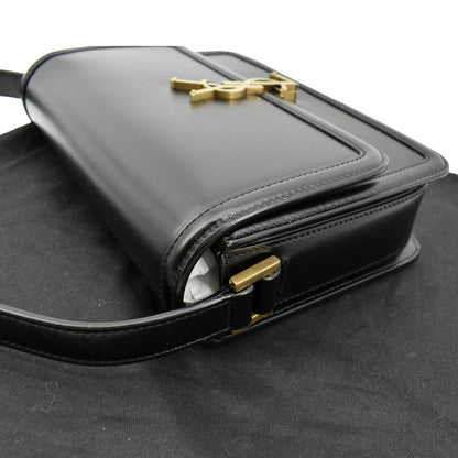 YVES SAINT LAURENT Solferino Medium Leather Shoulder Bag Black