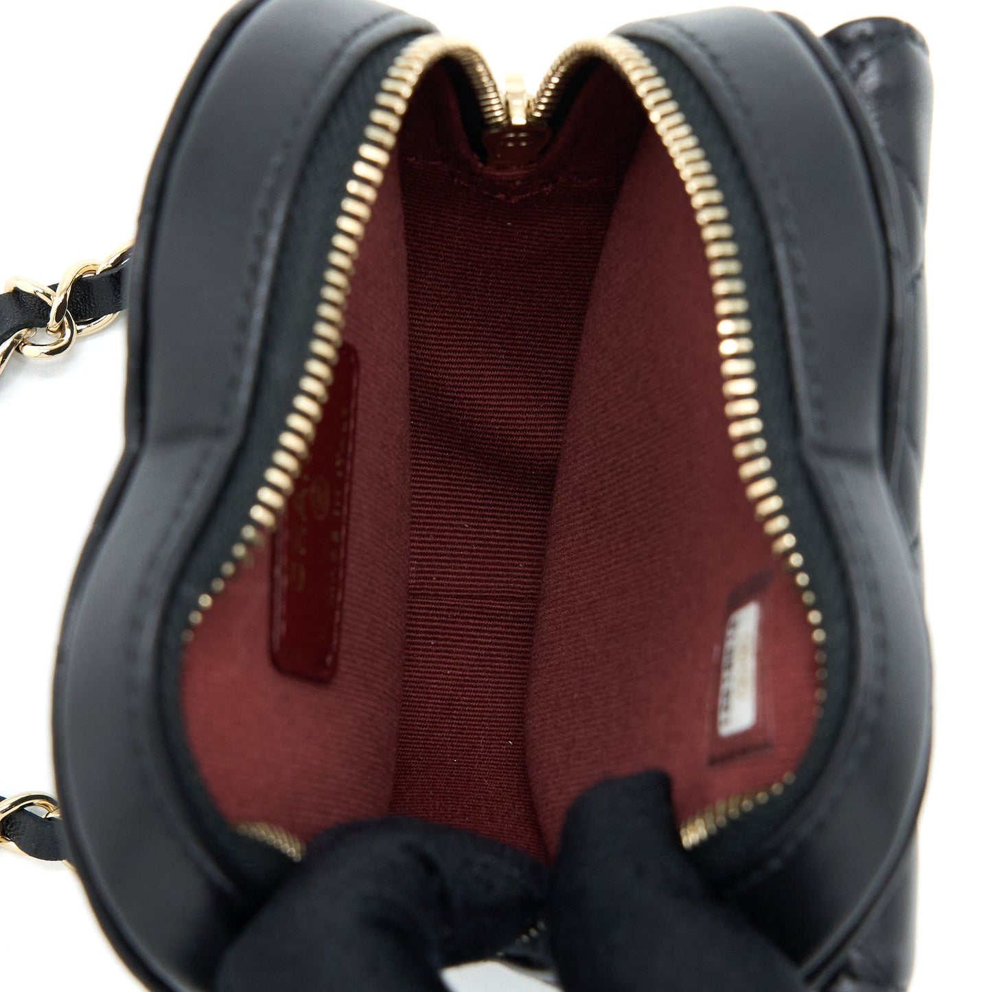 CHANEL 22S Heart Belt Bag Lambskin Black L