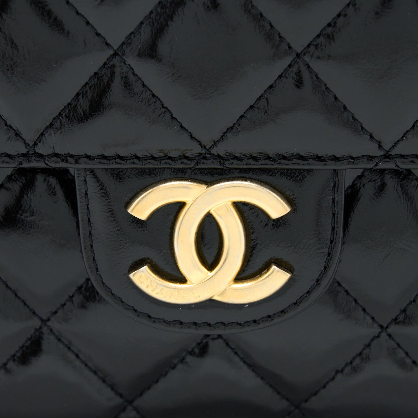Chanel 23C Hobo Bag Shiny Calfskin Black Brushed (Microchip)