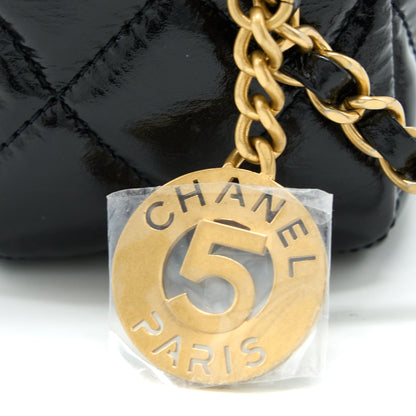 Chanel 23C Hobo Bag Shiny Calfskin Black Brushed (Microchip)