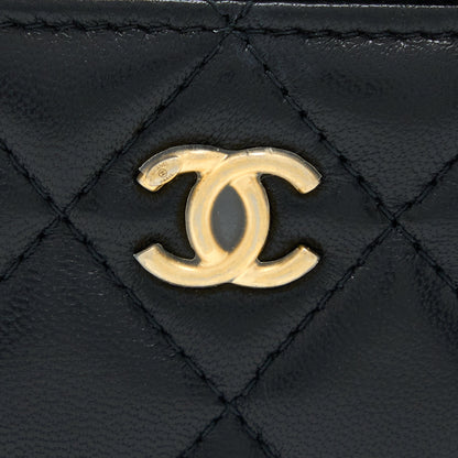 Chanel Pearl Crush Mini Vanity Case Lambskin Black L