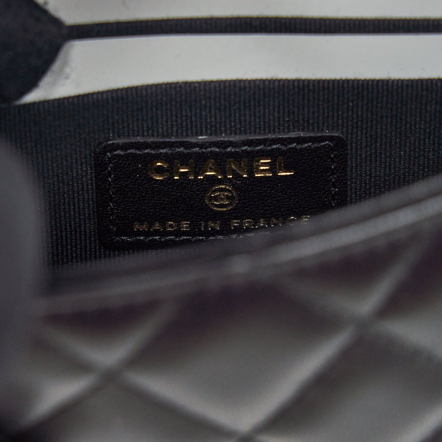 Chanel 22P Top Handle Mini Flap Bag With Chain Lambskin Black L