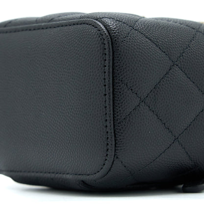 Chanel Mini Square Vanity Case Caviar Black L