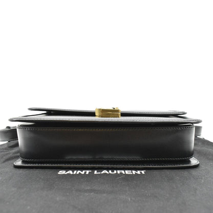 YVES SAINT LAURENT Solferino Medium Leather Shoulder Bag Black