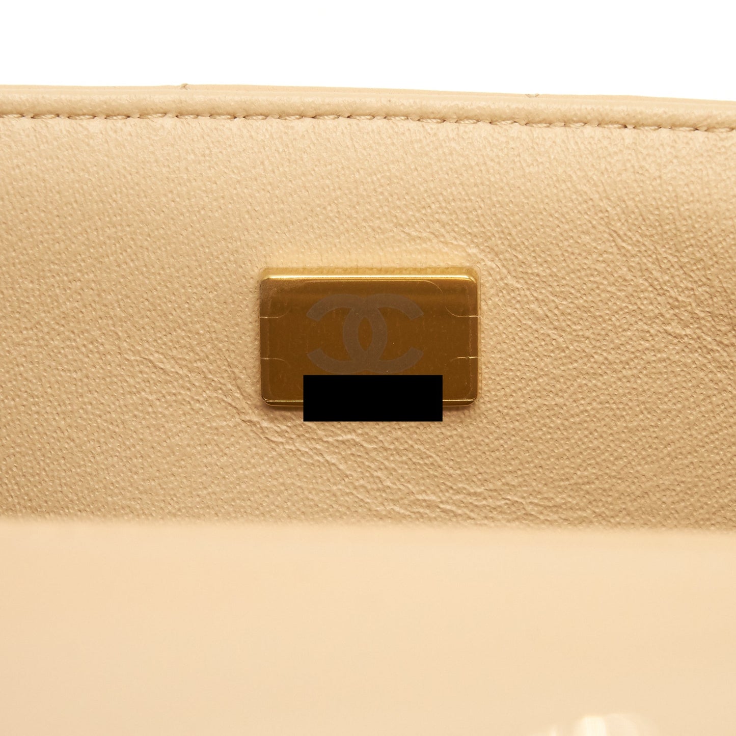 Chanel Mini Rectangular Lambskin Light Beige L