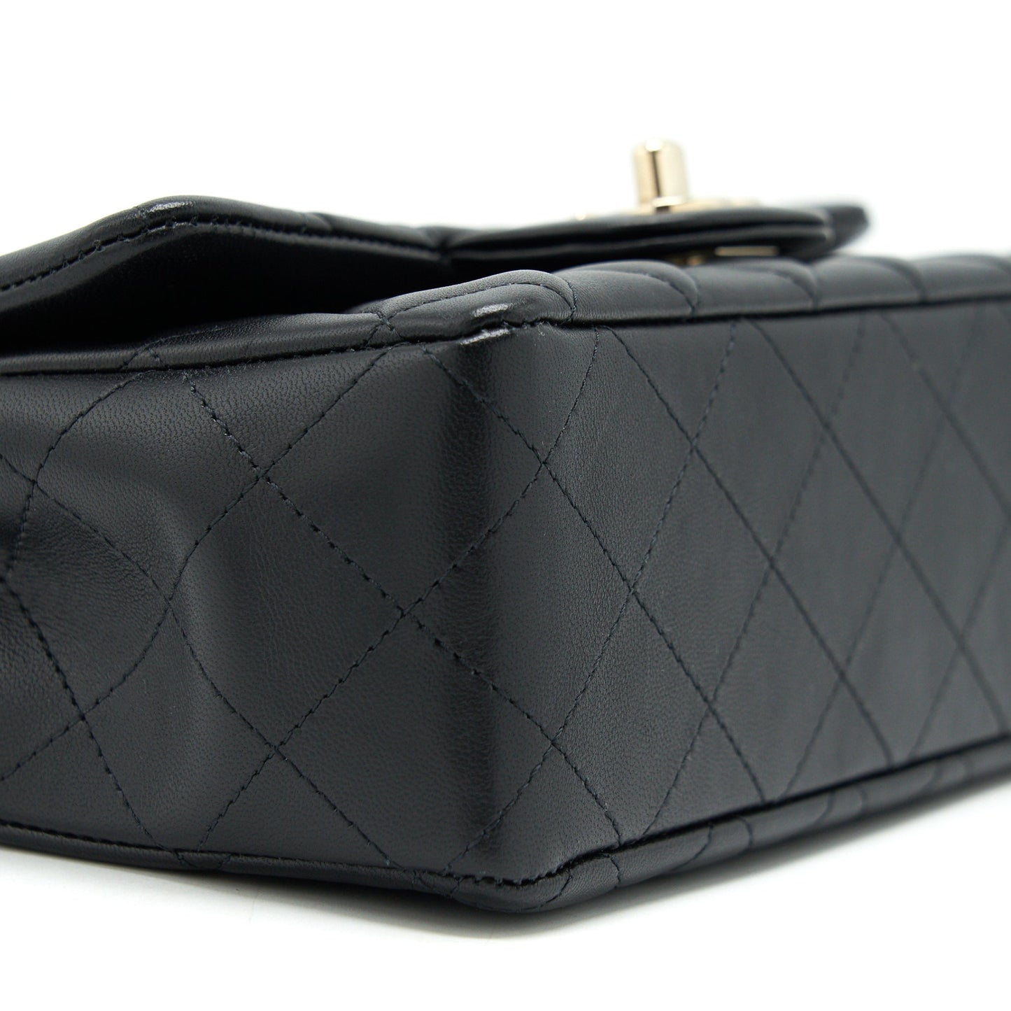 Chanel mini Rectangular Flap Bag Lambskin black L