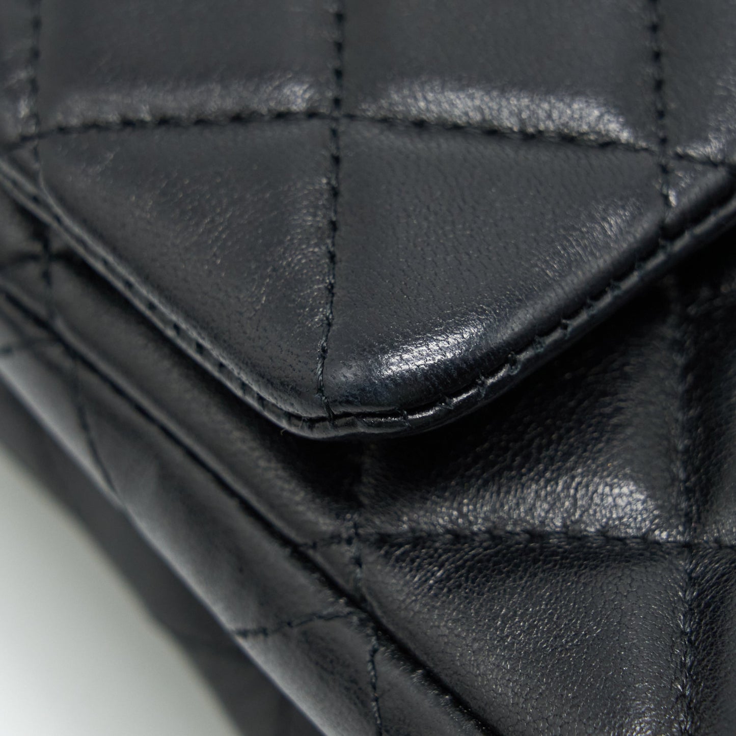 Chanel Mini Rectangular Flap Bag Lambskin Black