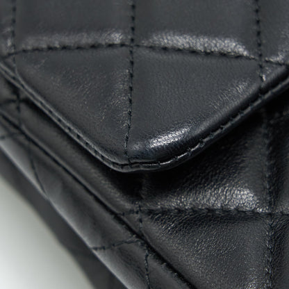 Chanel Mini Rectangular Flap Bag Lambskin Black