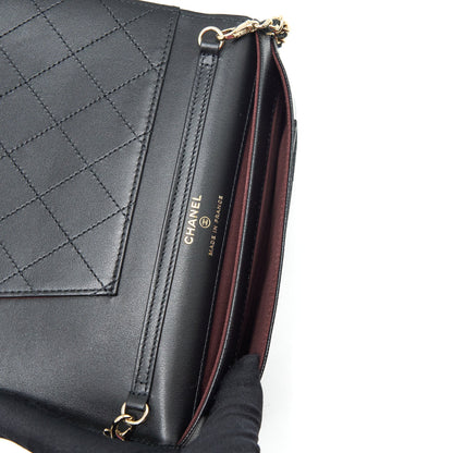 Chanel 2 In 1 Wallet On Chain Caviar Black
