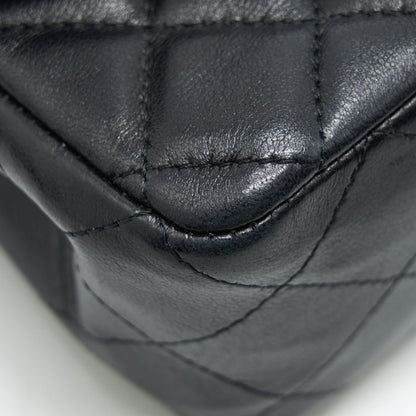 Chanel Mini Rectangular Flap Bag Lambskin Black