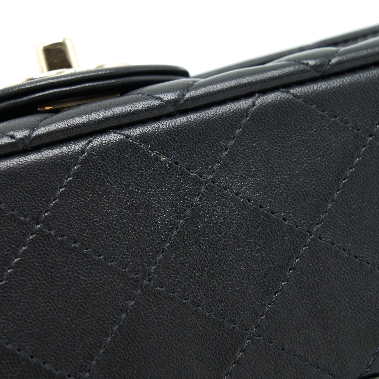 Chanel mini Rectangular Flap Bag Lambskin black L