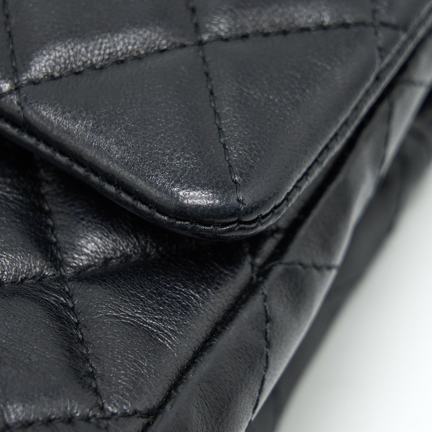 Chanel Mini Rectangular Flap Bag Lambskin Black