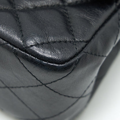 Chanel Mini Rectangular Flap Bag Lambskin Black