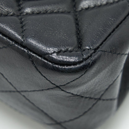 Chanel Mini Rectangular Flap Bag Lambskin Black