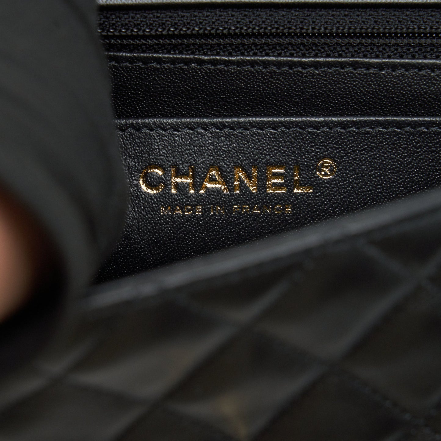 Chanel mini Rectangular Flap Bag Lambskin black L