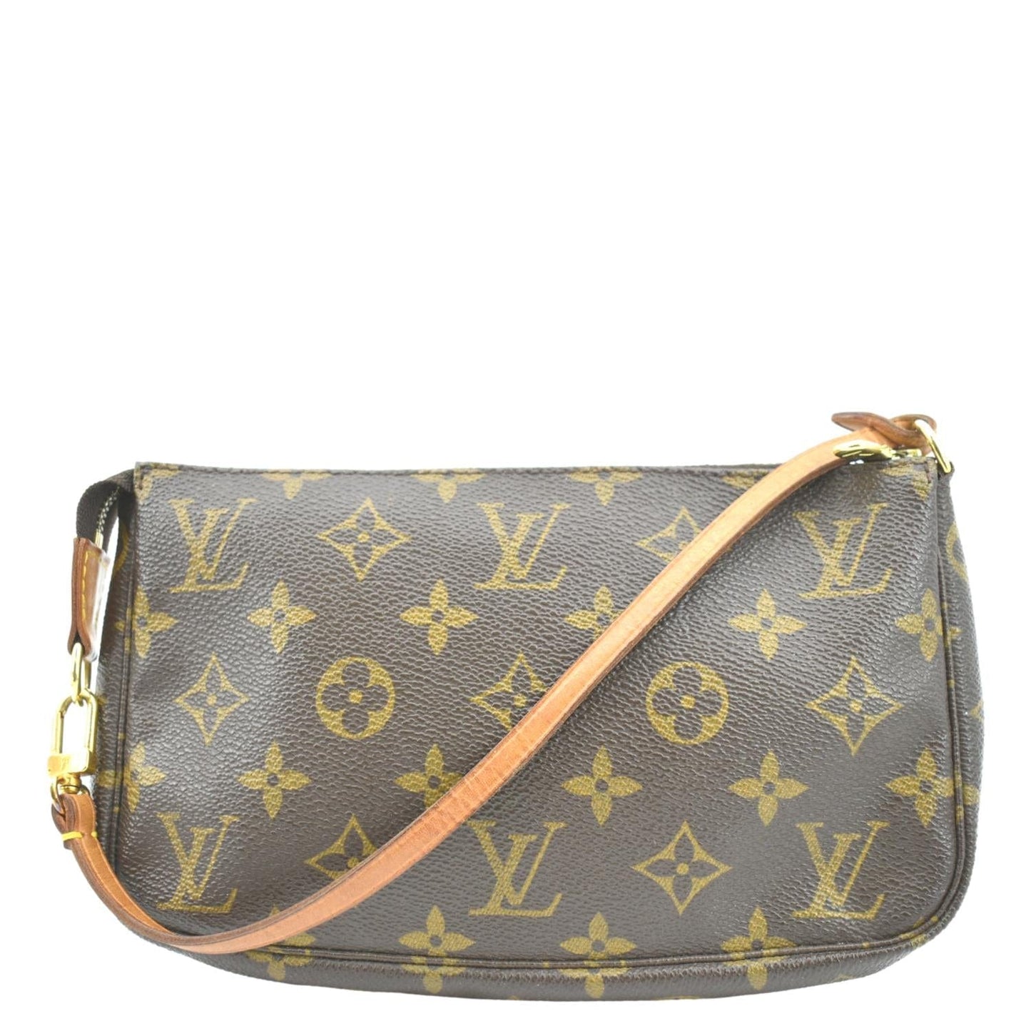 LOUIS VUITTON Pochette Accessoires Monogram Canvas Pouch Bag Brown