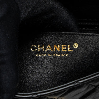 Chanel Mini 2.55 Reissue Flap Bag Aged Calfskin Black Brushed
