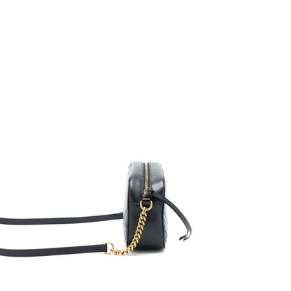 Gucci GG Marmont Camera Shoulder Bag Calfskin Black Brushed