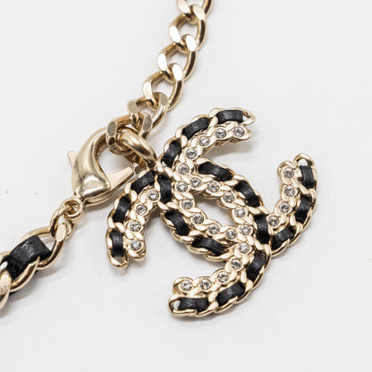 Chanel detailed CC logo chain belt black L