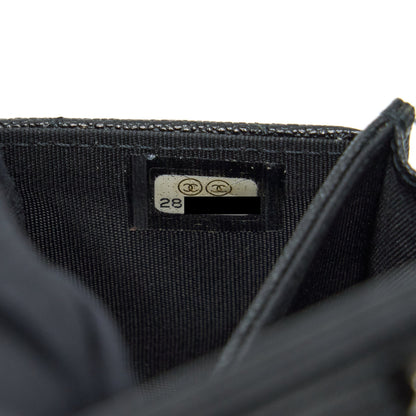 Chanel Boy Card Holder Caviar Black
