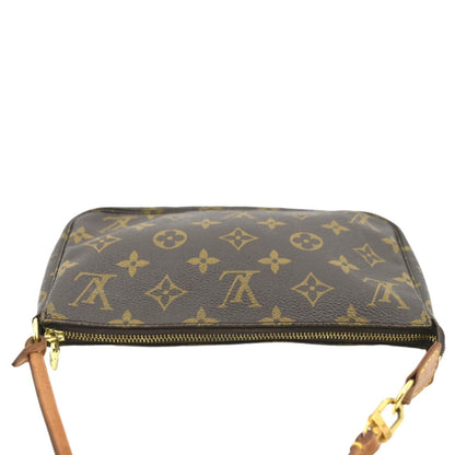 LOUIS VUITTON Pochette Accessoires Monogram Canvas Pouch Bag Brown