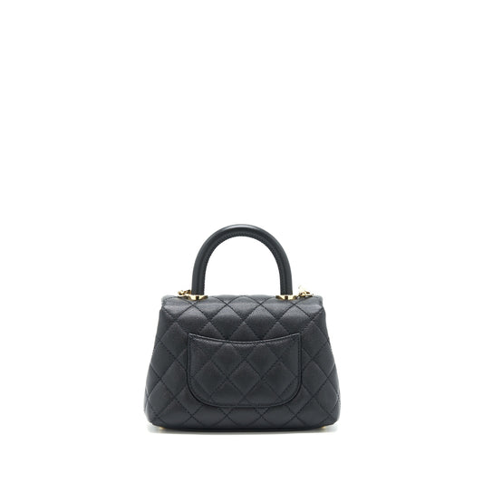 Chanel Coco Handle Extra Mini Caviar Black L