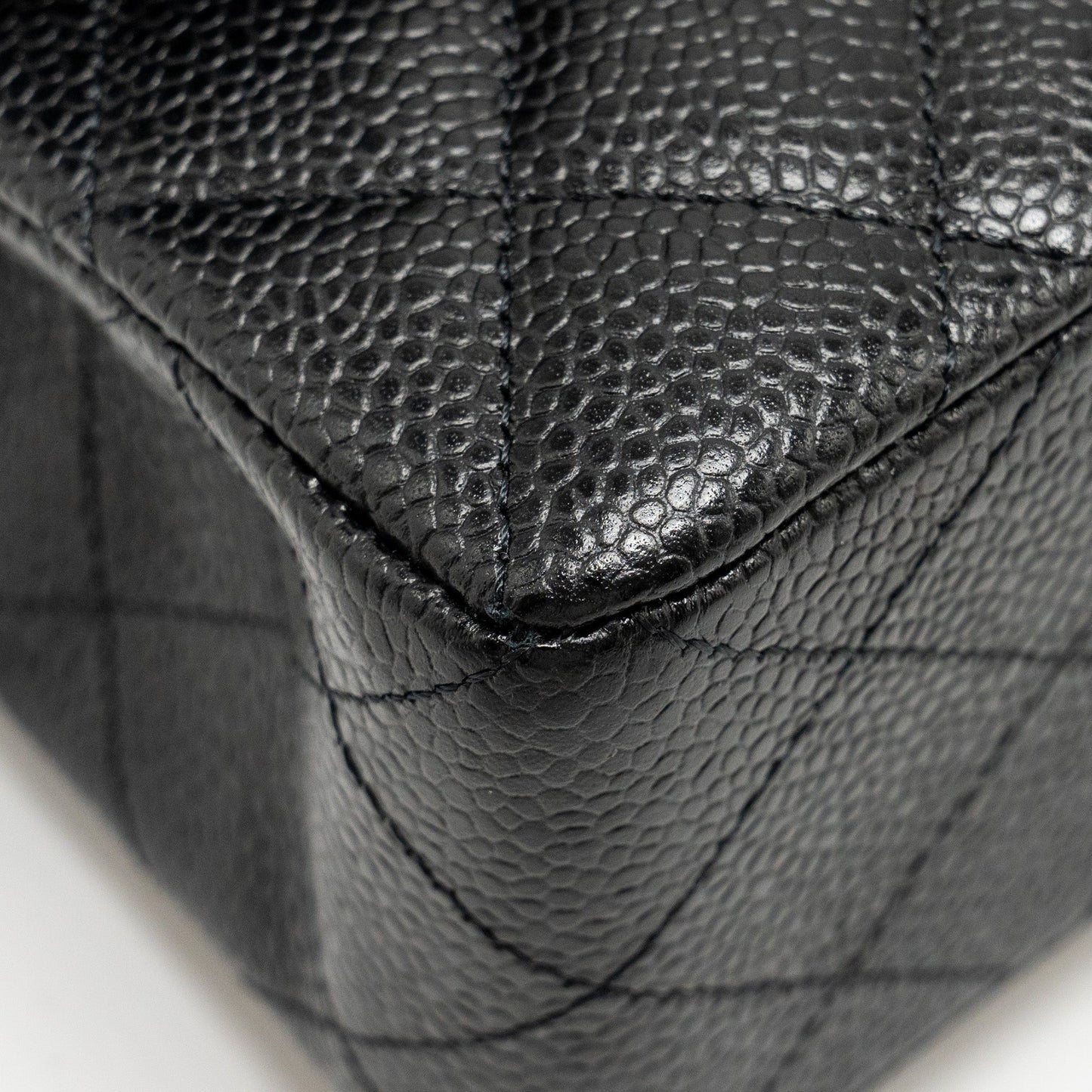 Chanel Small Classic Double Flap Bag Caviar Black  (microchip)
