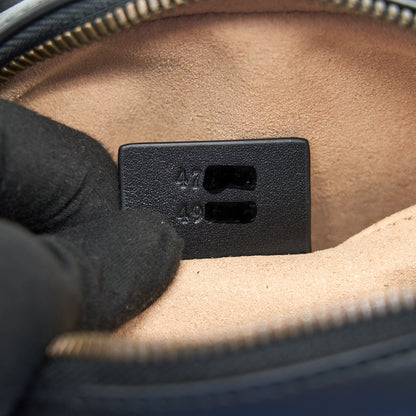 GUCCI GG MARMONT Matelasse Leather Belt Bag in Black 85cm