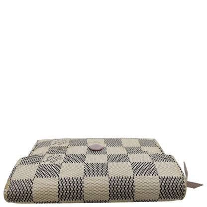 LOUIS VUITTON Victorine Damier Azur Wallet White