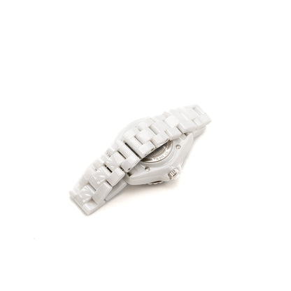 Chanel J12 33mm watch 20th anniversary limited edition white ceramic, diamonds