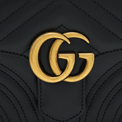 Gucci GG Marmont Mini Top Handle Bag Black