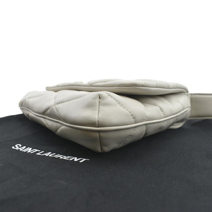 YVES SAINT LAURENT LE 57 Quilted Lambskin Leather Hobo Bag Antique Vintage