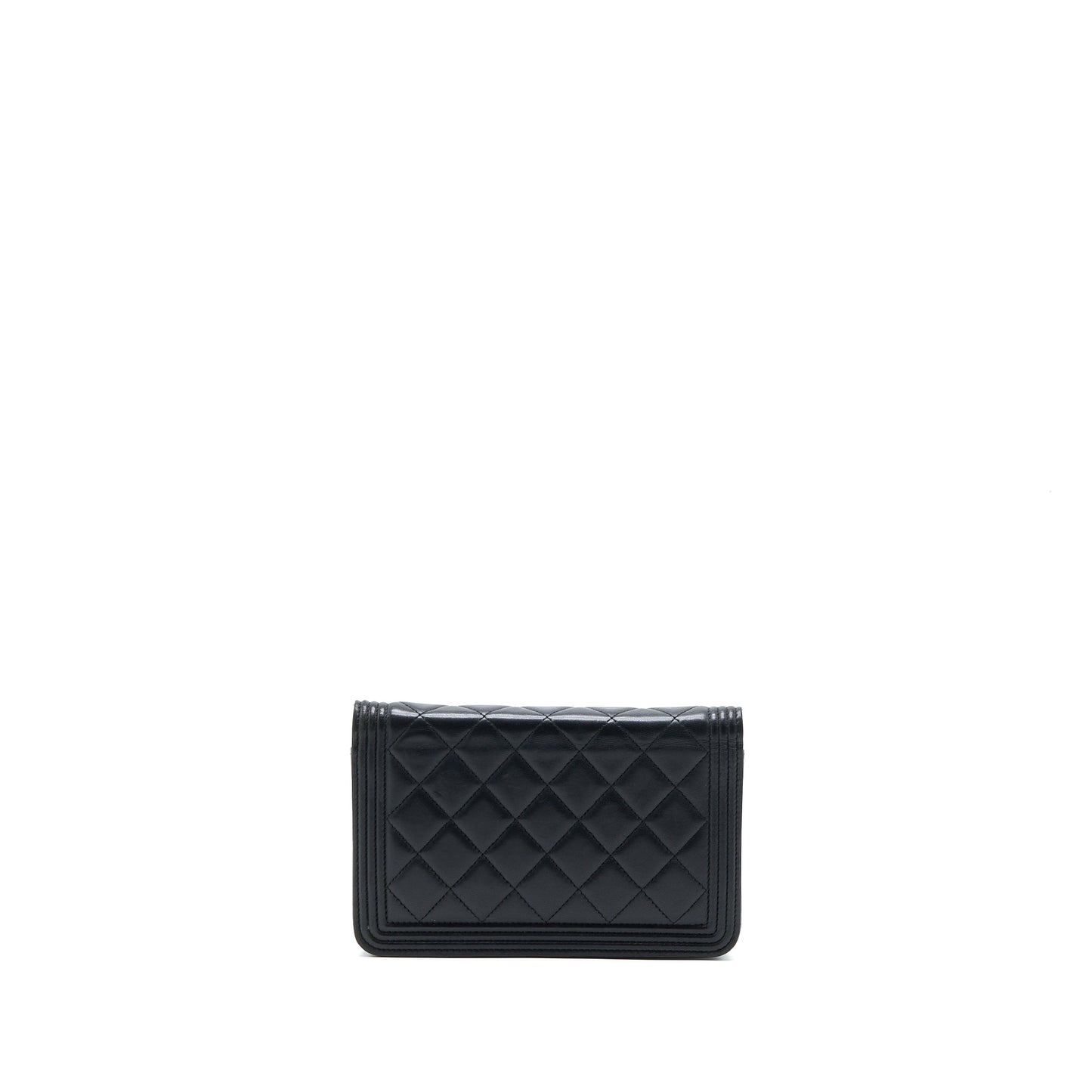 Chanel Boy Wallet On Chain Lambskin Black
