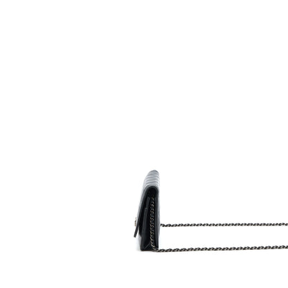 Chanel Boy Wallet On Chain Lambskin Black