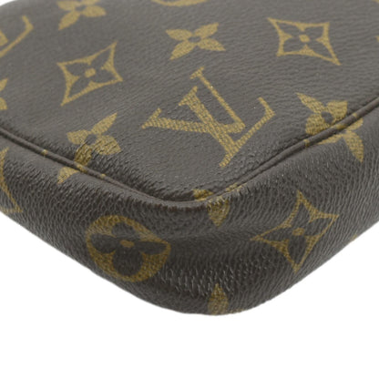LOUIS VUITTON Pochette Accessoires Monogram Canvas Pouch Bag Brown