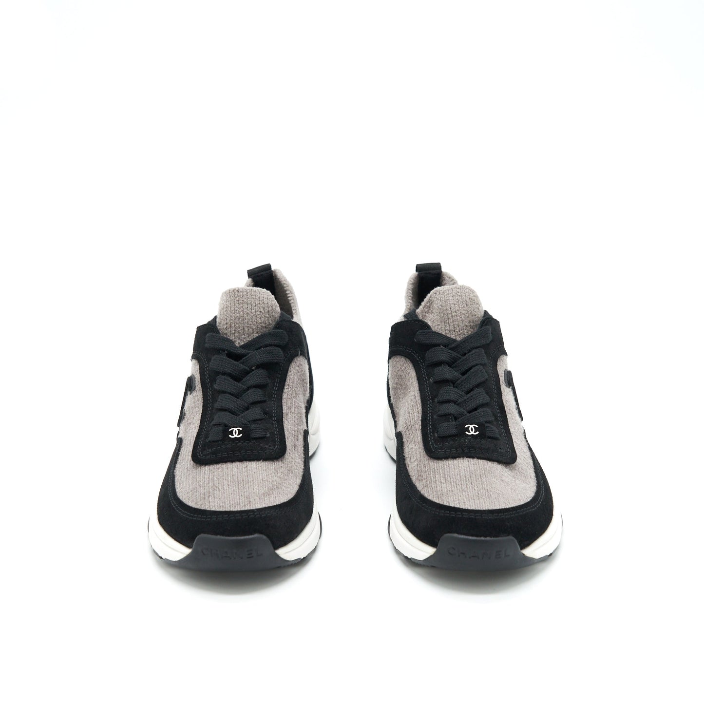 Chanel Size 37 Women’s Sneakers Grey/ Black