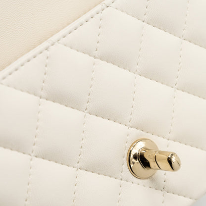 Chanel Mini Rectangular Flap Bag Lambskin White L (microchip)