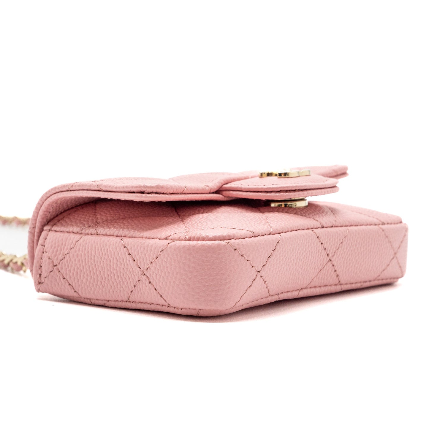 Chanel Mini Flap Belt Bag Caviar Pink L