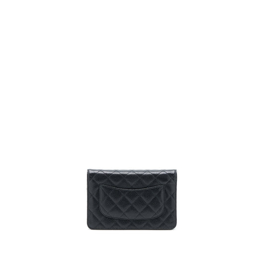 Chanel Classic Wallet on Chain Caviar Black