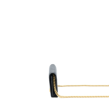 Chanel Boy Wallet on Chain Caviar Black  (Microchip)