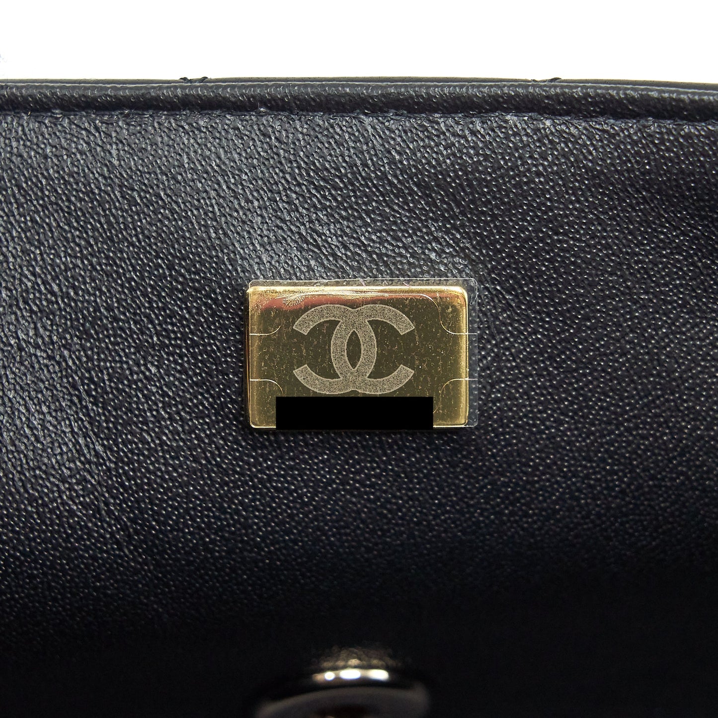 Chanel Mini Rectangular Flap Bag Lambskin Black L