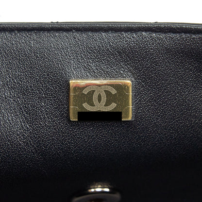 Chanel Mini Rectangular Flap Bag Lambskin Black L