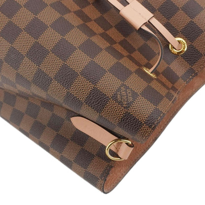 LOUIS VUITTON Neonoe MM Damier Ebene Shoulder Bag Brown