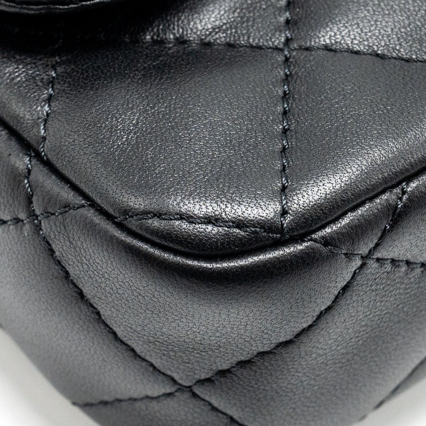 Chanel 24s Top Handle Mini Flap Bag Lambskin Black  (microchip)