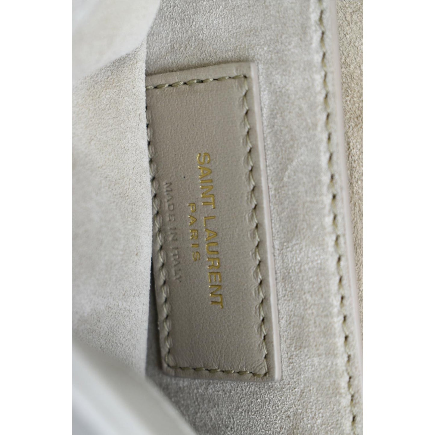 YVES SAINT LAURENT LE 57 Quilted Lambskin Leather Hobo Bag Antique Vintage