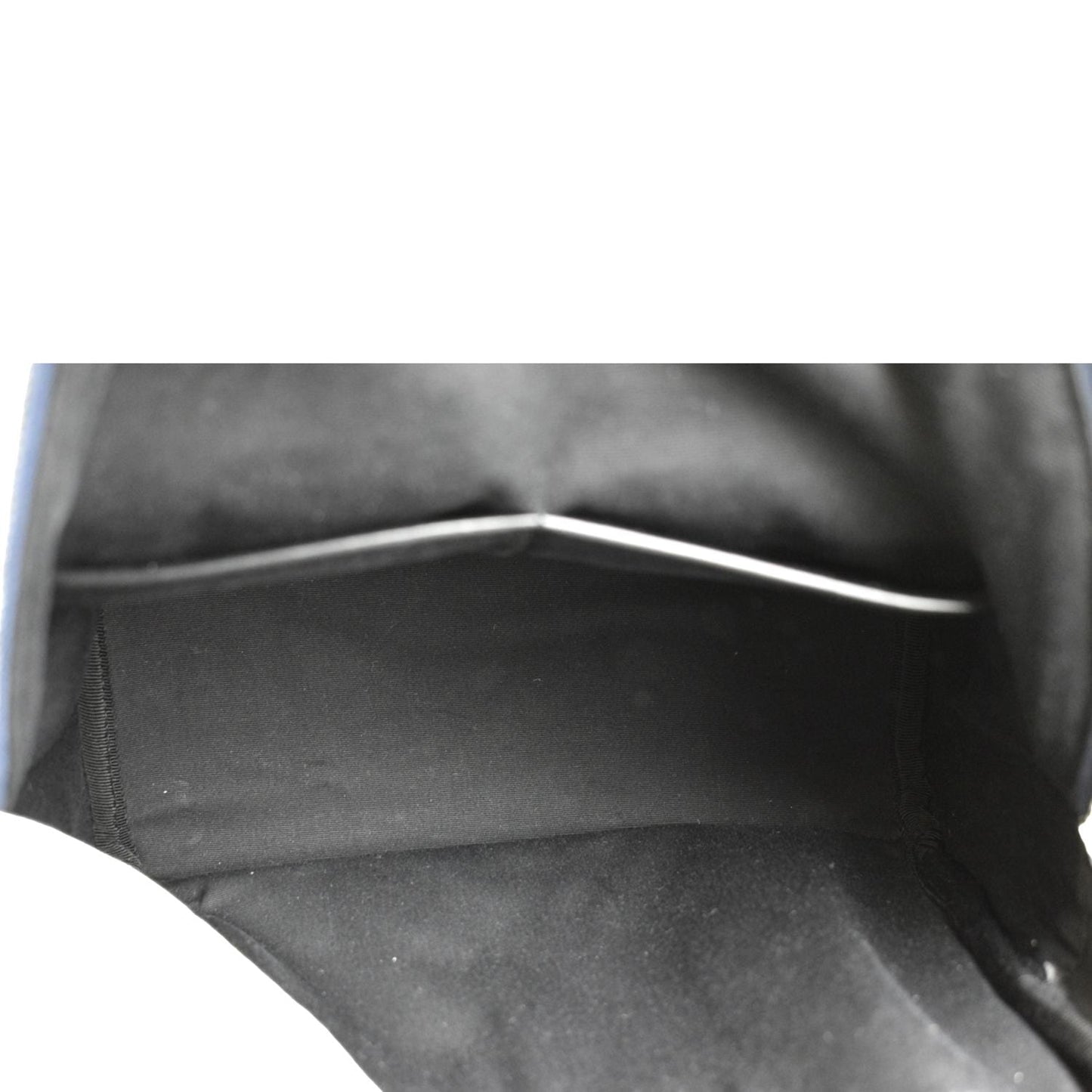 YVES SAINT LAURENT Denim Backpack Bag Gray