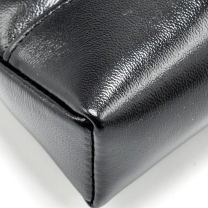 CHANEL Mini 31 Clutch With Chain Shiny Lambskin Black L (Microchip)