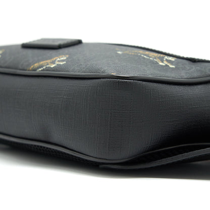 Gucci GG SUPREME/ TIGER BELT BAG BLACK SHW