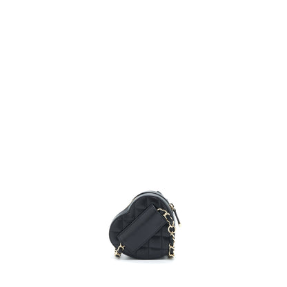 Chanel 22S Heart Belt Bag Lambskin Black L