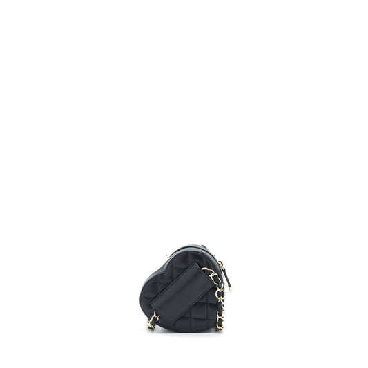 Chanel 22S Heart Belt Bag Lambskin Black L